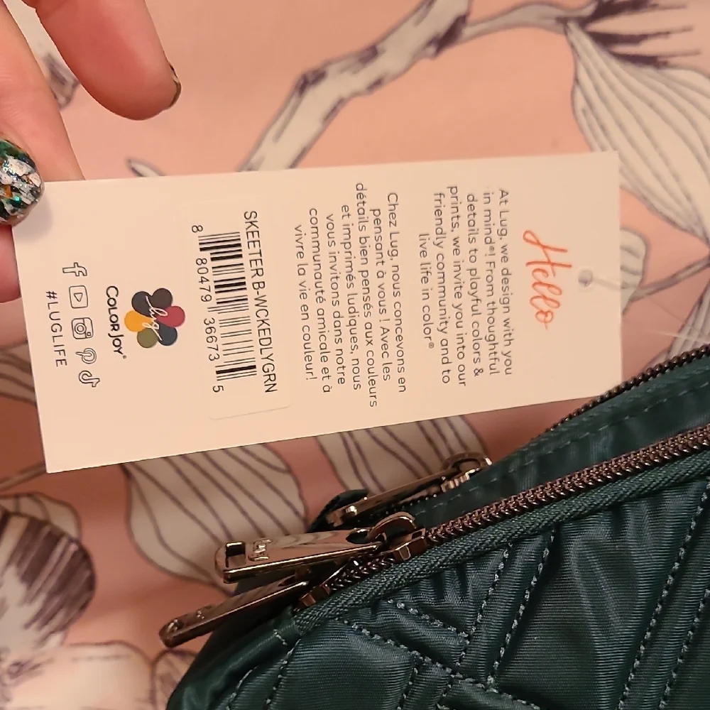 Kipling Teal Quilted Women's Bag - Picture 3 of 8